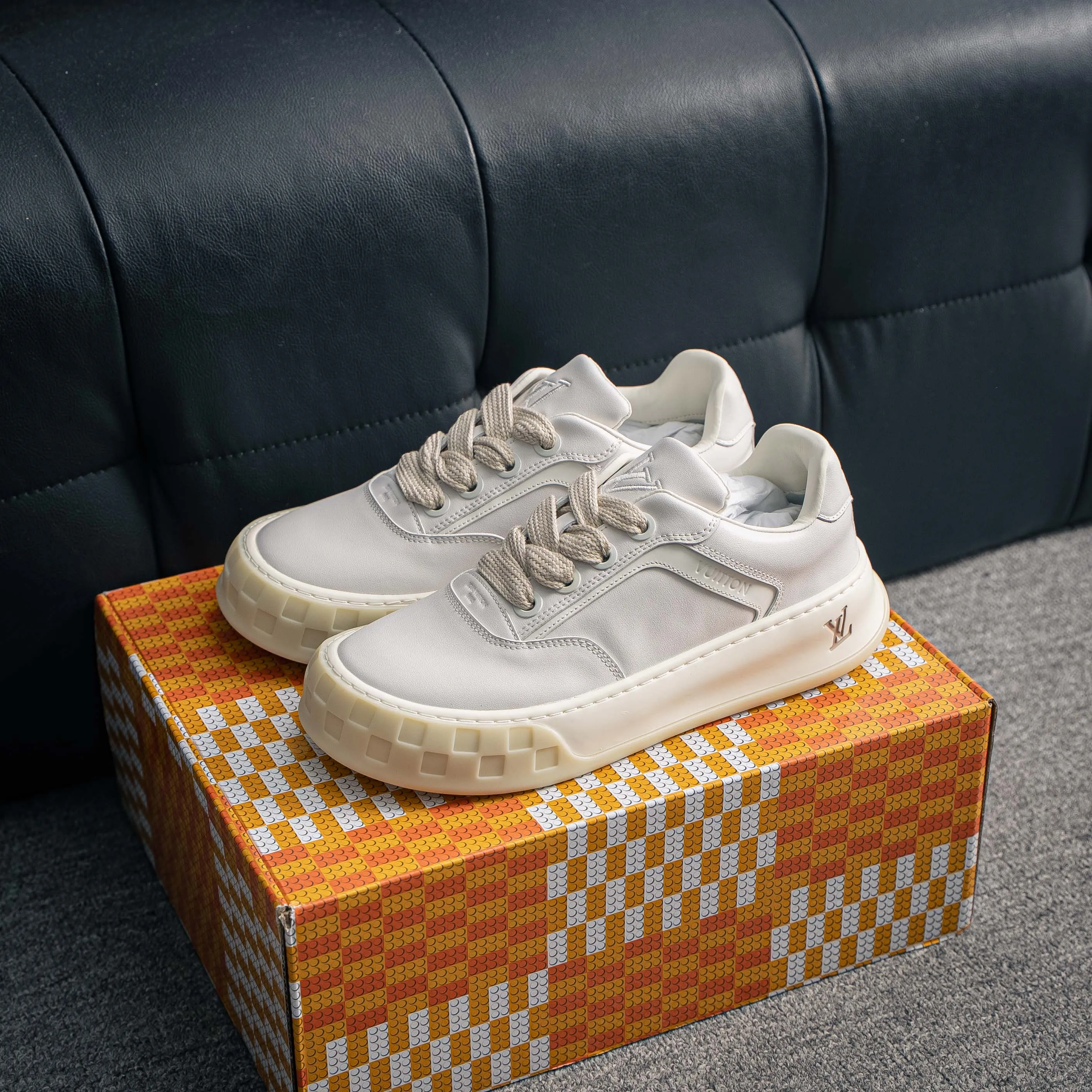Premium -- LOUIS VUITTON Tilted Series｜2026 LV Tilted Low Sneakers Series Low-Top Retro Skate Shoes Men Shoes｜